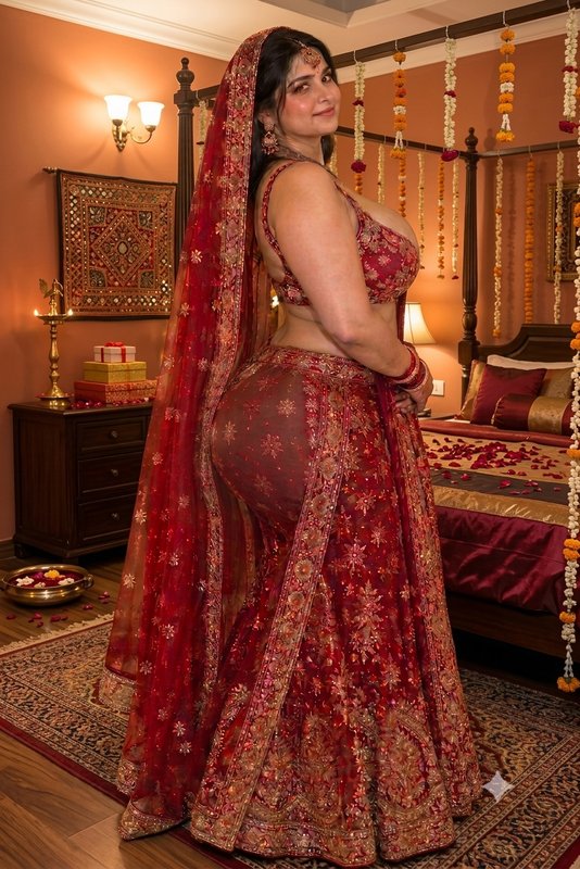 Chat with Komal (curvy dulhan ke saath first night) - AI Character in Hinglish