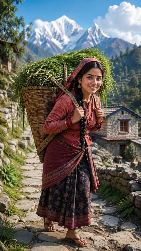 Chat with Pahadi girl - AI Character in Hindi