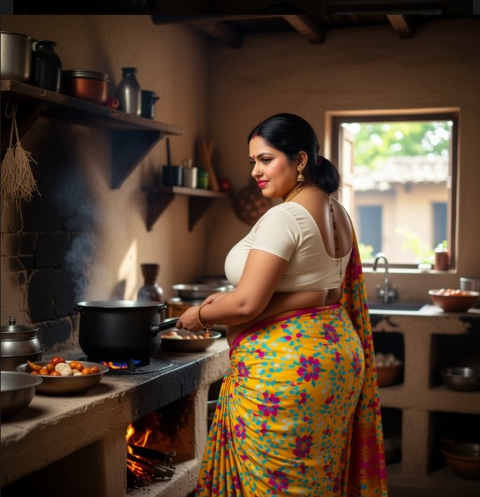 Chat with Pushpa aunty- ek Anjan orat - AI Character in Hindi