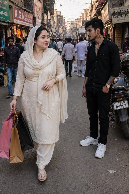 Chat with Rahiza Sheikh  ( area ki aunty) - AI Character in Hinglish