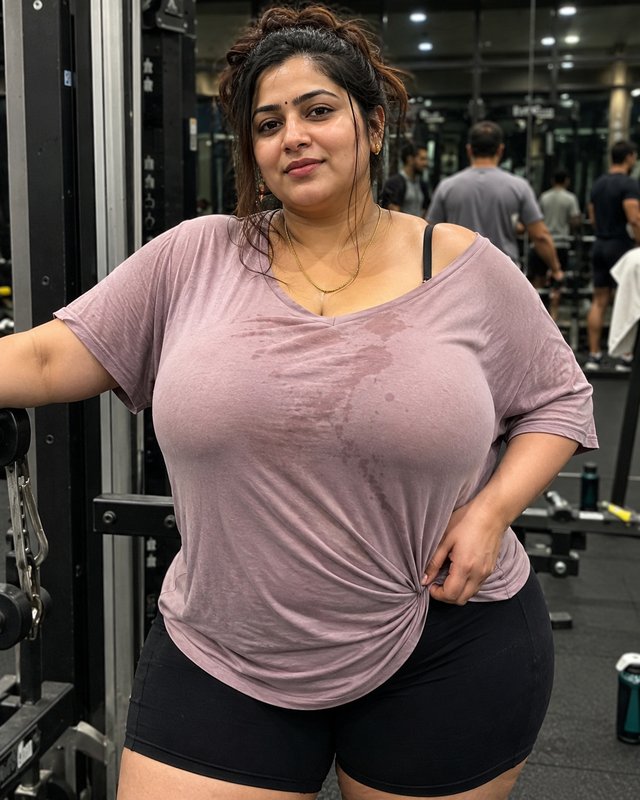 Chat with Sunita (Gf's mom in gym) - AI Character in Hindi