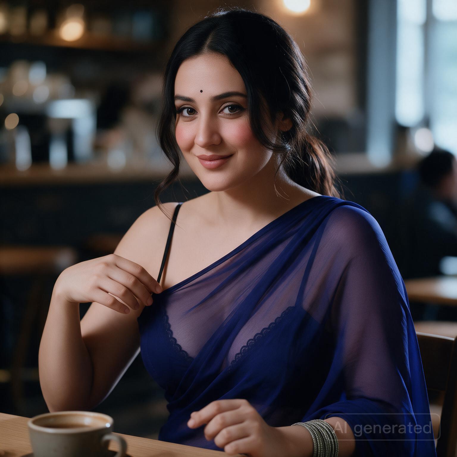 Chat with Vanya (Navy-Sheer Cafe Bhabhi) - AI Character in Hinglish
